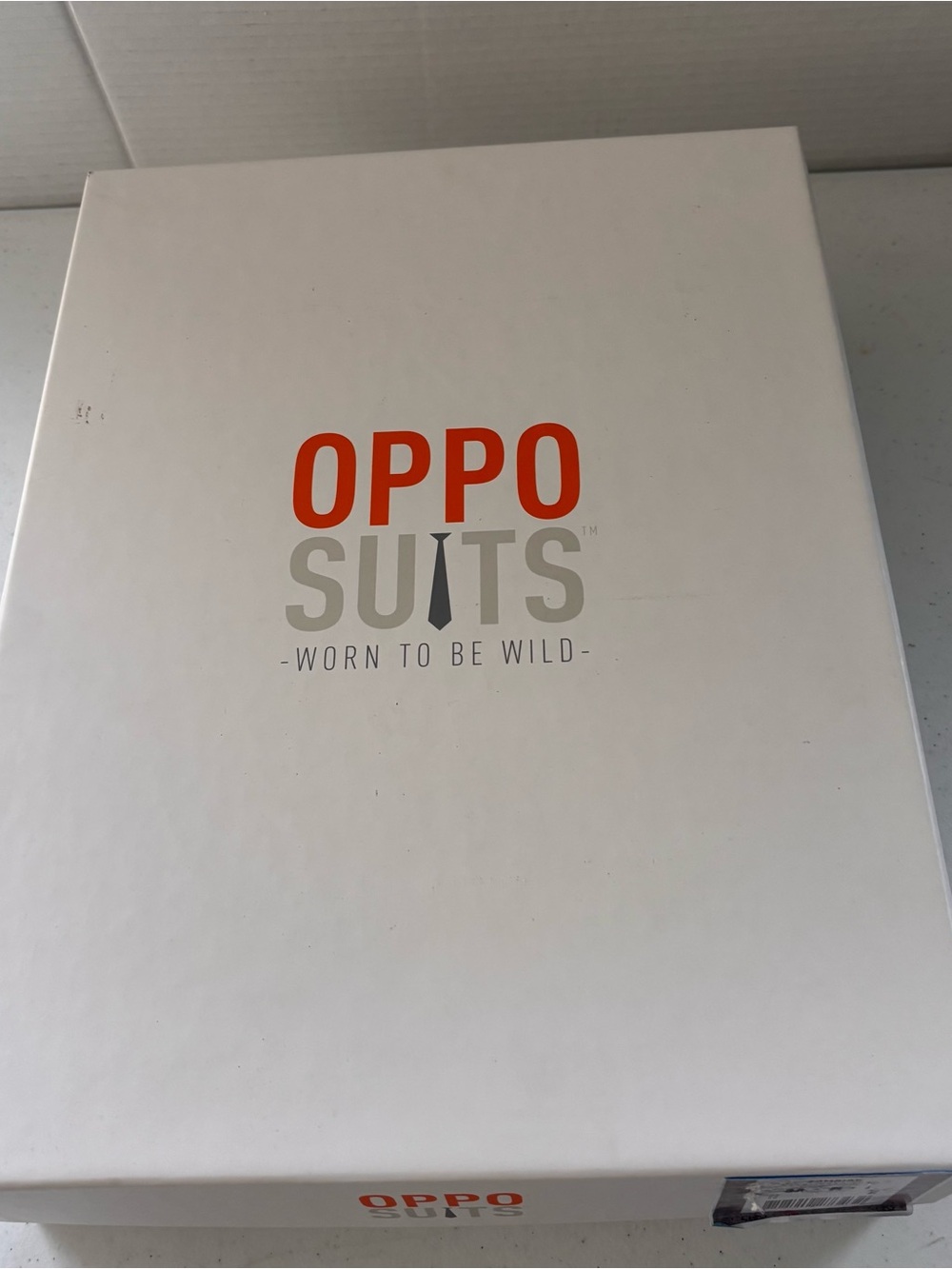 Oppo Gray Suit with Red Splatter Print - Picture 9 of 9